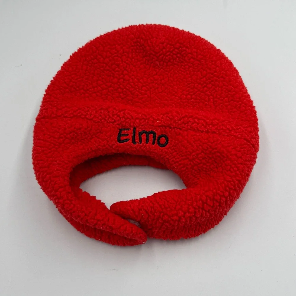 Sesame‎ Street Elmo Fleece Hat Kids One Size Fits Most Red Character